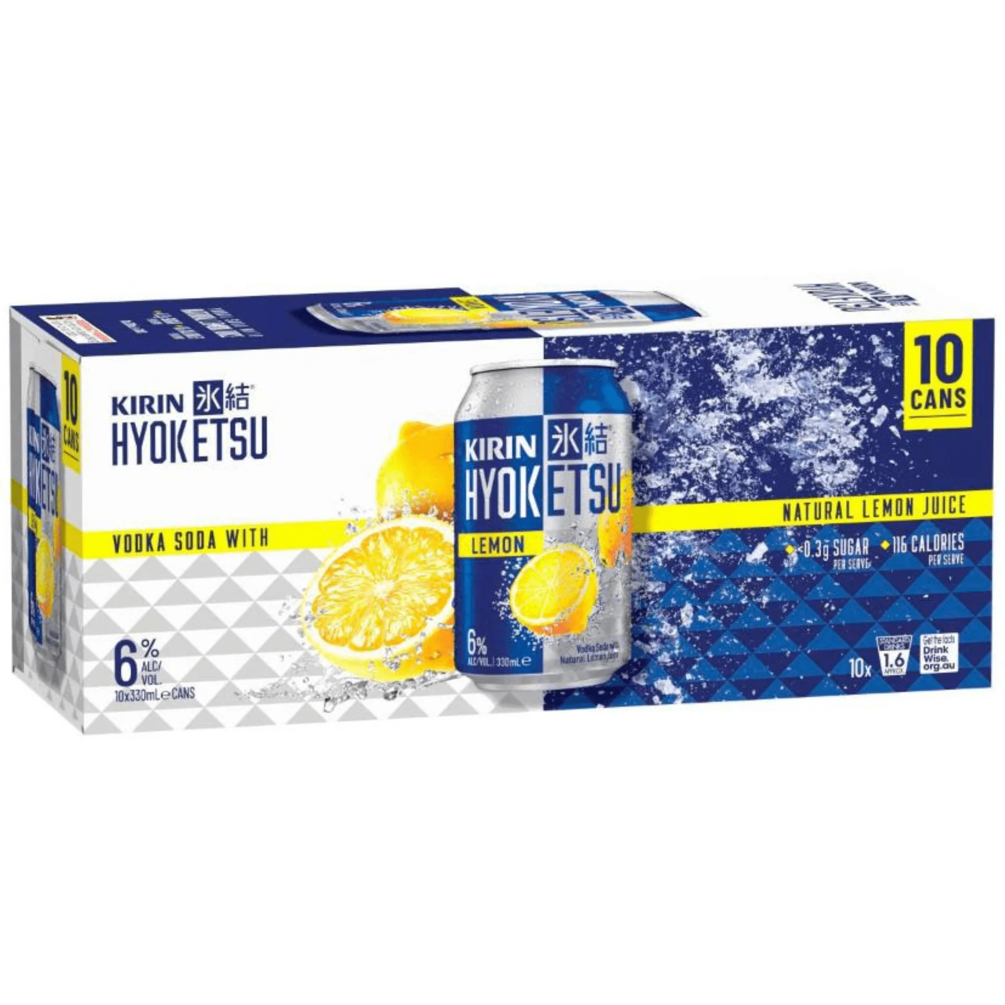 Kirin Hyoketsu Lemon Cans 330ml 10pk