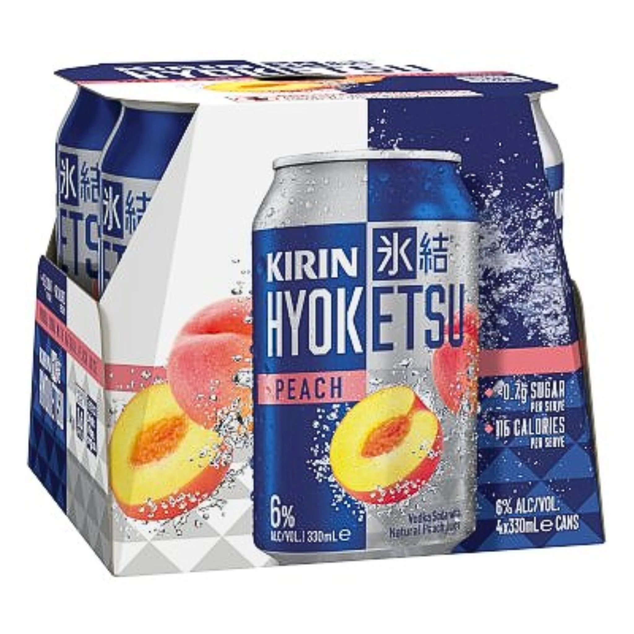 Kirin Hyoketsu Peach Cans 330ml 4pk