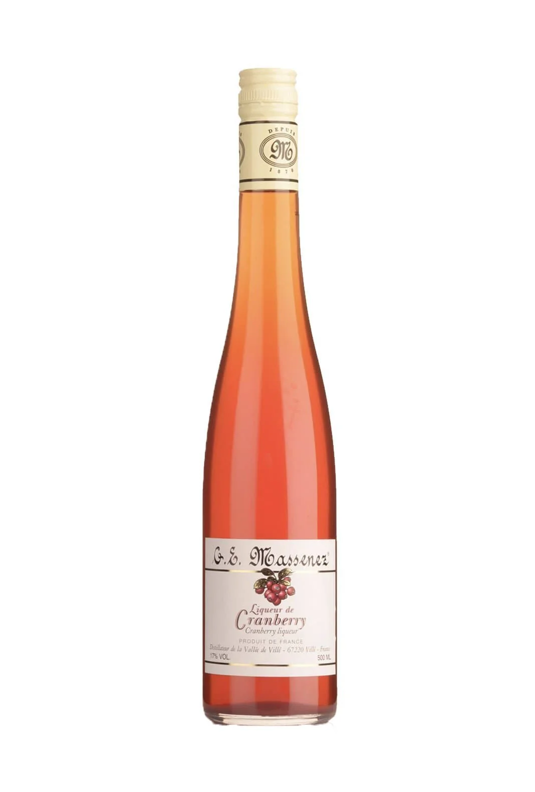 Massenez Liqueur de Cranberry 17% 500ml