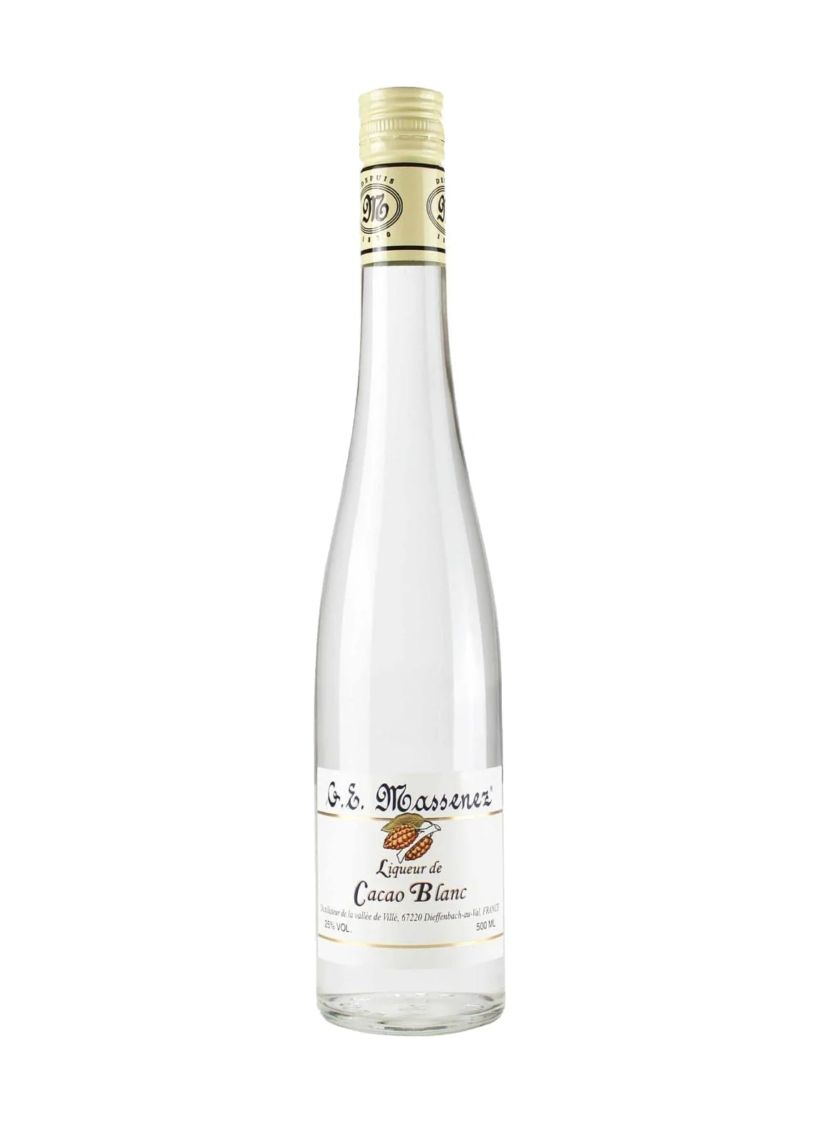 Massenez Liqueur White Cocao (White Chocolate) 25% 500ml